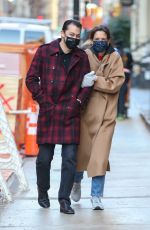 KATIE HOLMES and Emilio Vitolo Jr Heading Out in New York 03/08/2021