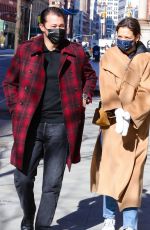 KATIE HOLMES and Emilio Vitolo Jr Heading Out in New York 03/08/2021