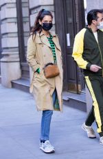 KATIE HOLMES and Emilio Vitolo Jr Out in New York 03/09/2021