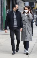 KATIE HOLMES and Emilio Vitolo Jr. Out in New York 03/01/2021