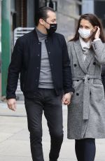 KATIE HOLMES and Emilio Vitolo Jr. Out in New York 03/01/2021