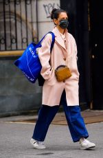 KATIE HOLMES Out and About in New York 03/066/2021