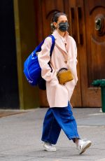 KATIE HOLMES Out and About in New York 03/066/2021