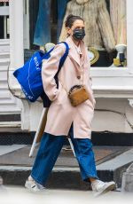 KATIE HOLMES Out and About in New York 03/066/2021