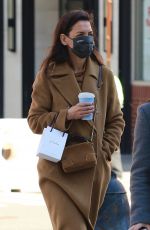 KATIE HOLMES Out in New York 03/03/2021