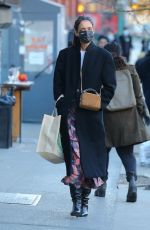 KATIE HOLMES Out Shopping in New York 03/05/2021