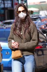 KATIE HOLMES Out Shopping in New York 03/14/2021