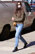 KATIE HOLMES Out Shopping in New York 03/14/2021