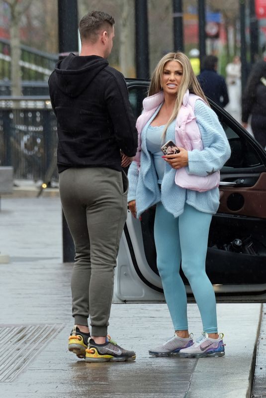 KATIE PRICE and Carl Woods Out in London 03/19/2021