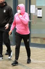 KATIE PRICE Arrives at a Studios in Leeds Dock 03/10/2021