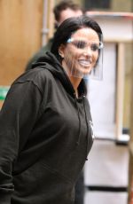 KATIE PRICE Leaves a Hair Salon in Leeds 03/10/2021