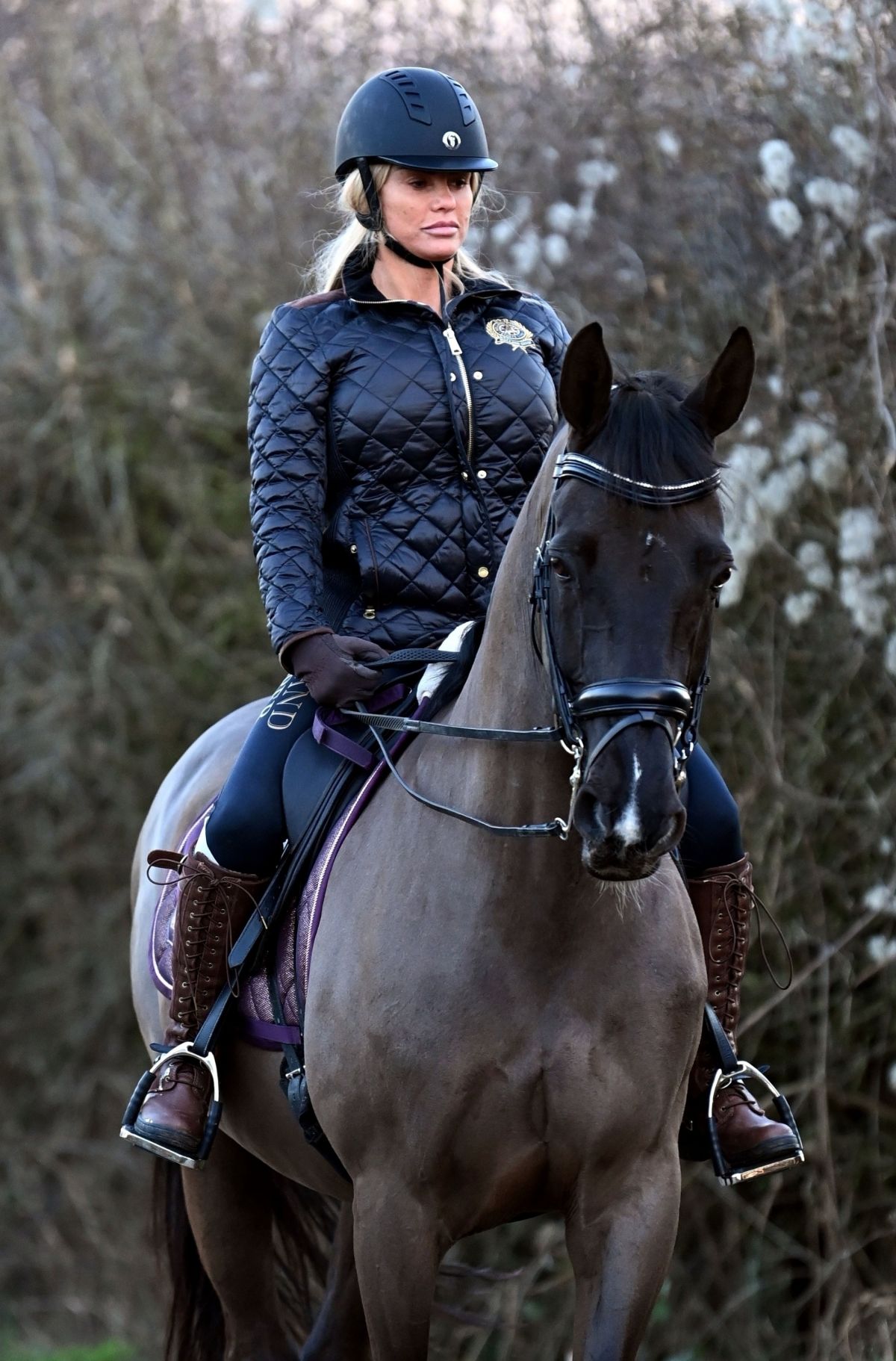 KATIE PRICE Out Riding a Horse in London 02/28/2021 HawtCelebs