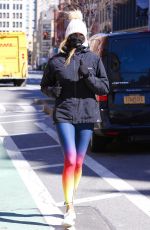 KELLY BENSIMON Out Jogging in New York 03/02/2021