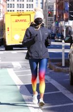 KELLY BENSIMON Out Jogging in New York 03/02/2021