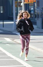 KELLY BENSIMON Out Jogging in New York 03/07/2021