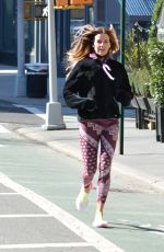 KELLY BENSIMON Out Jogging in New York 03/07/2021
