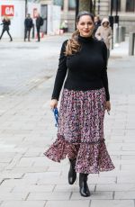 KELLY BROOK Arrives at Heart FM Show in London 03/24/2021