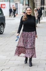 KELLY BROOK Arrives at Heart FM Show in London 03/24/2021