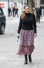 KELLY BROOK Arrives at Heart FM Show in London 03/24/2021