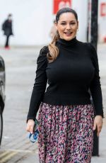 KELLY BROOK Arrives at Heart FM Show in London 03/24/2021