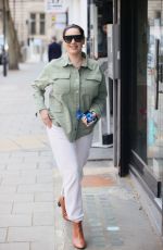 KELLY BROOK Arrives at Heart Radio in London 03/19/2021
