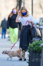 KELLY RIPA Out with Her Dog in New York 03/13/2021