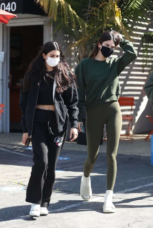 KENDALL JENNER and LAUREN PEREZ Out for Coffee in West Hollywood 03/19/2021