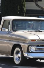 KENDALL JENNER Out Driving in Her Vintage Truck in Los Angeles 03/06/2021