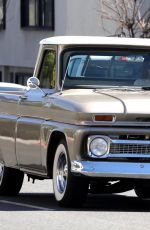 KENDALL JENNER Out Driving in Her Vintage Truck in Los Angeles 03/06/2021