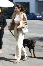 KENDALL JENNER Out with Her Dog in West Hollywood 03/26/2021