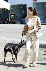 KENDALL JENNER Out with Her Dog in West Hollywood 03/26/2021