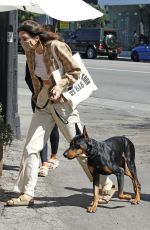 KENDALL JENNER Out with Her Dog in West Hollywood 03/26/2021