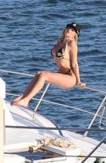 KHLOE TERAE in Swimsuit for 138 Brand at a Boat in Marina Del Rey 03/30/2021