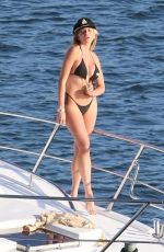 KHLOE TERAE in Swimsuit for 138 Brand at a Boat in Marina Del Rey 03/30/2021