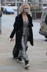 KIMBERLY WYATT Arrives at Dock 10 Studios in Media City in Salford 03/20/2021