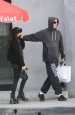 KOURTNEY KARDASHIAN and Travis Barker Out in los Angeles 03/16/2021