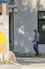 KRISTEN BELL Checks in on Her New House Construction in Los Feliz 03/13/2021