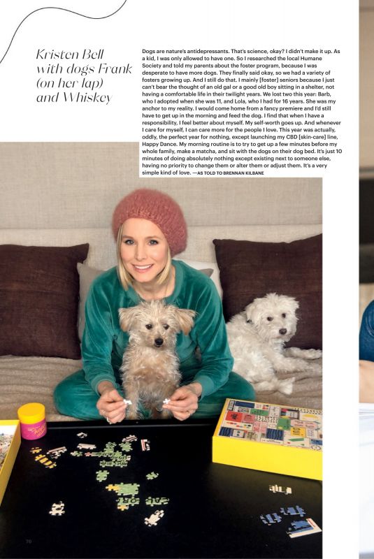 KRISTEN BELL in Allure Magazine, April 2021