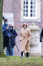 KRISTEN STEWART on the Set of Spencer 03/03/2021
