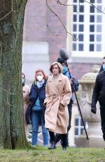 KRISTEN STEWART on the Set of Spencer 03/03/2021