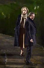 KRISTIN SCOTT THOMAS on the Set of Horses in London 03/24/2021