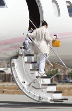 KYLIE JENNER Arrives on Her Private Jet in Palm Springs 03/12/2021