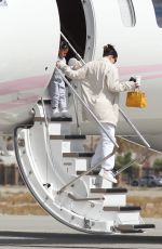 KYLIE JENNER Arrives on Her Private Jet in Palm Springs 03/12/2021