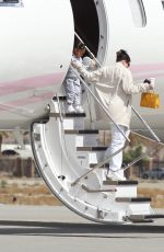 KYLIE JENNER Arrives on Her Private Jet in Palm Springs 03/12/2021