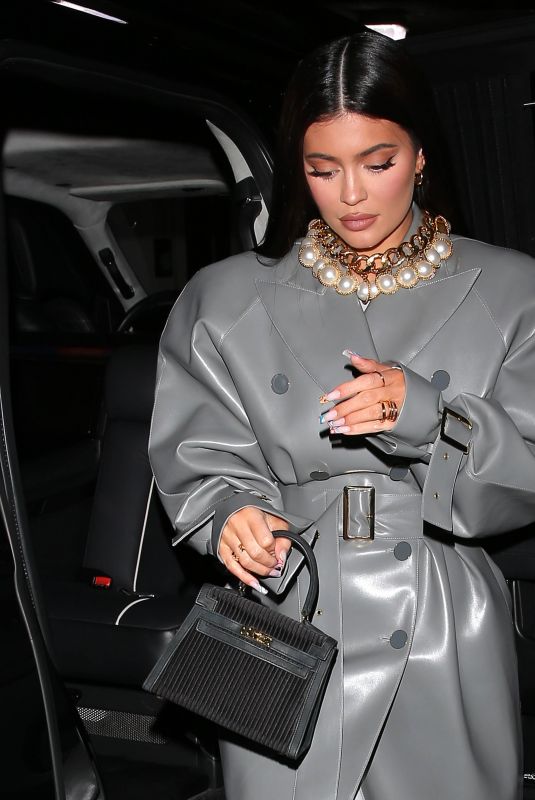 KYLIE JENNER Night Out in Beverly Hills 03/26/2021