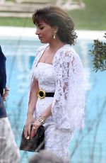 LADY GAGA and Adam Driver on the Set of House of Gucci at Lake Como 03/17/2021