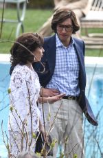 LADY GAGA and Adam Driver on the Set of House of Gucci at Lake Como 03/17/2021