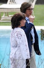 LADY GAGA and Adam Driver on the Set of House of Gucci at Lake Como 03/17/2021