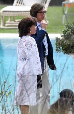 LADY GAGA and Adam Driver on the Set of House of Gucci at Lake Como 03/17/2021