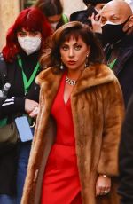 LADY GAGA and Al Pacino on the Set of House of Gucci in Rome 03/22/2021